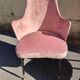 Fauteuils roses, années 1950, ensemble de 2