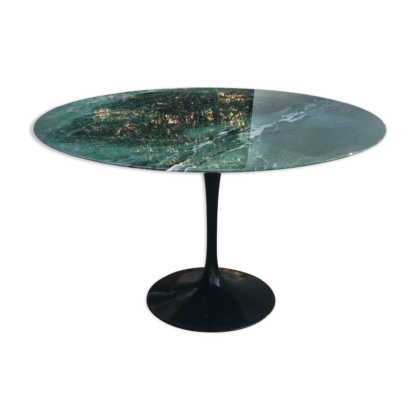 Table Eero Saarinen - Knoll int. marble alpi verde ø 120 cm