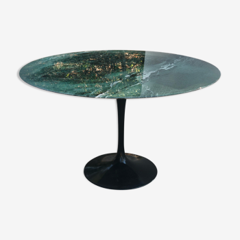 Table Eero Saarinen - Knoll int. marbre alpi verde ø 120 cm