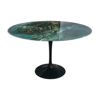 Table Eero Saarinen - Knoll int. marble alpi verde ø 120 cm