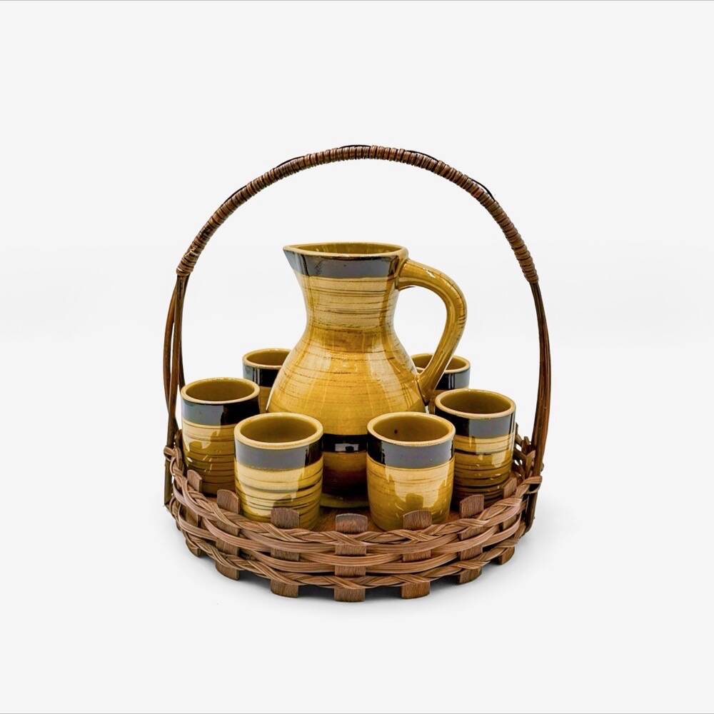 Ceramic enamelled orangeade service GK 1970s