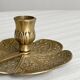 Brass candlestick with handle