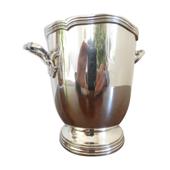 Louis XV style silver-plated metal ice/ice cube bucket