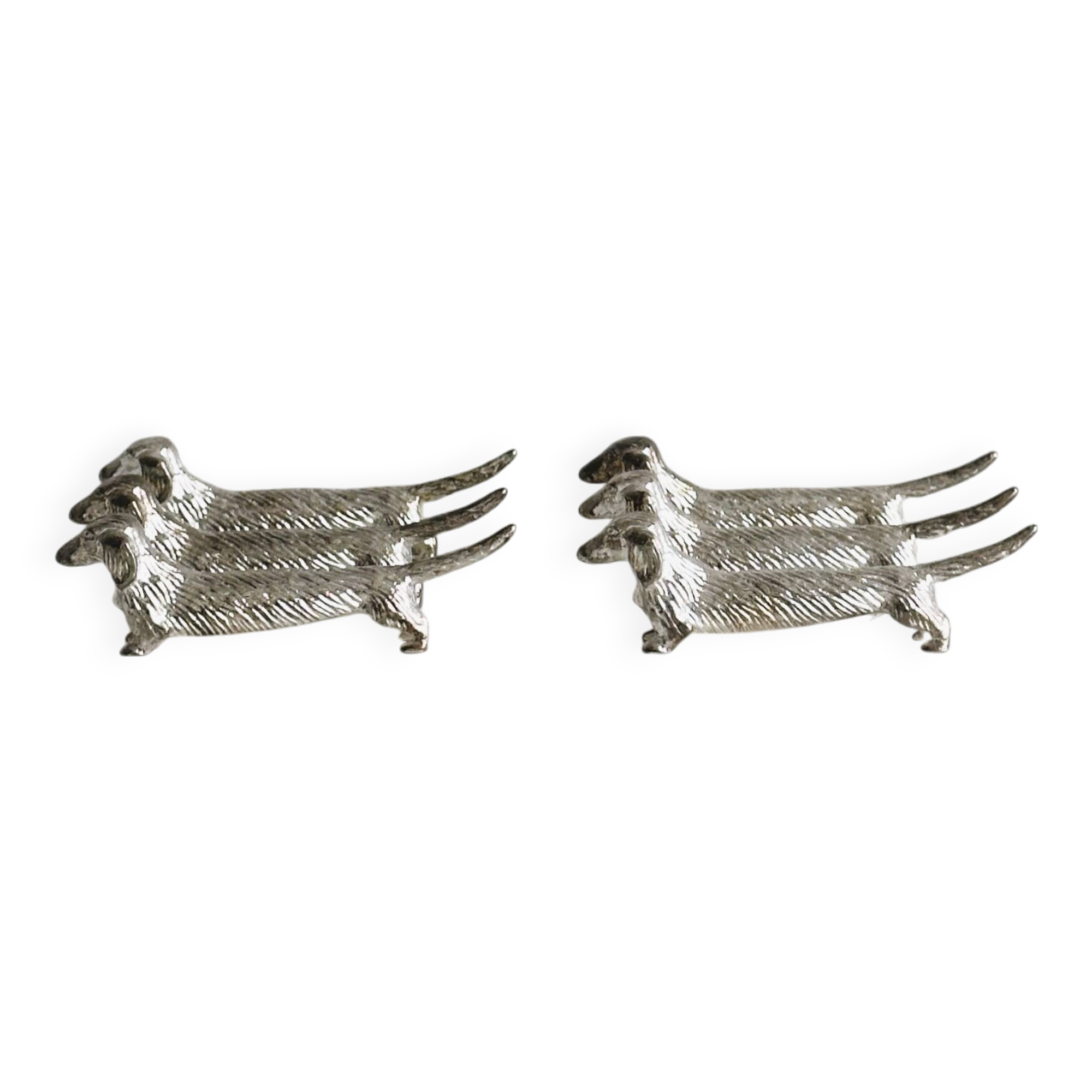 Set of 6 Dachshund Dog Knife Holders