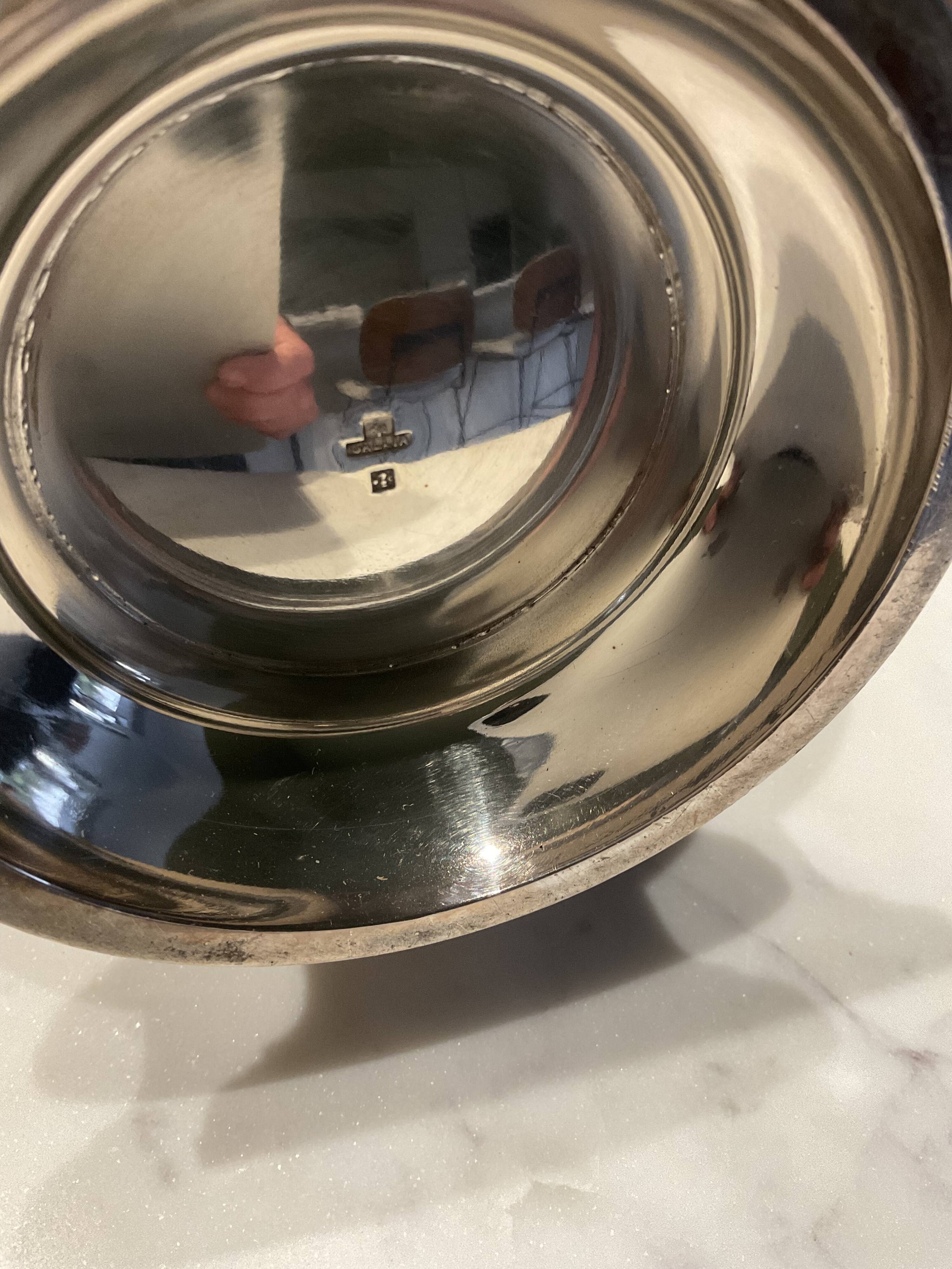 Three-piece coffee service. Christofle/Gallia. Art Deco