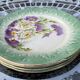 Set of 4 old L&G Luneville dessert plates