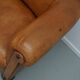Fauteuil Club Vintage en Cuir Couleur Cognac, Pays-Bas