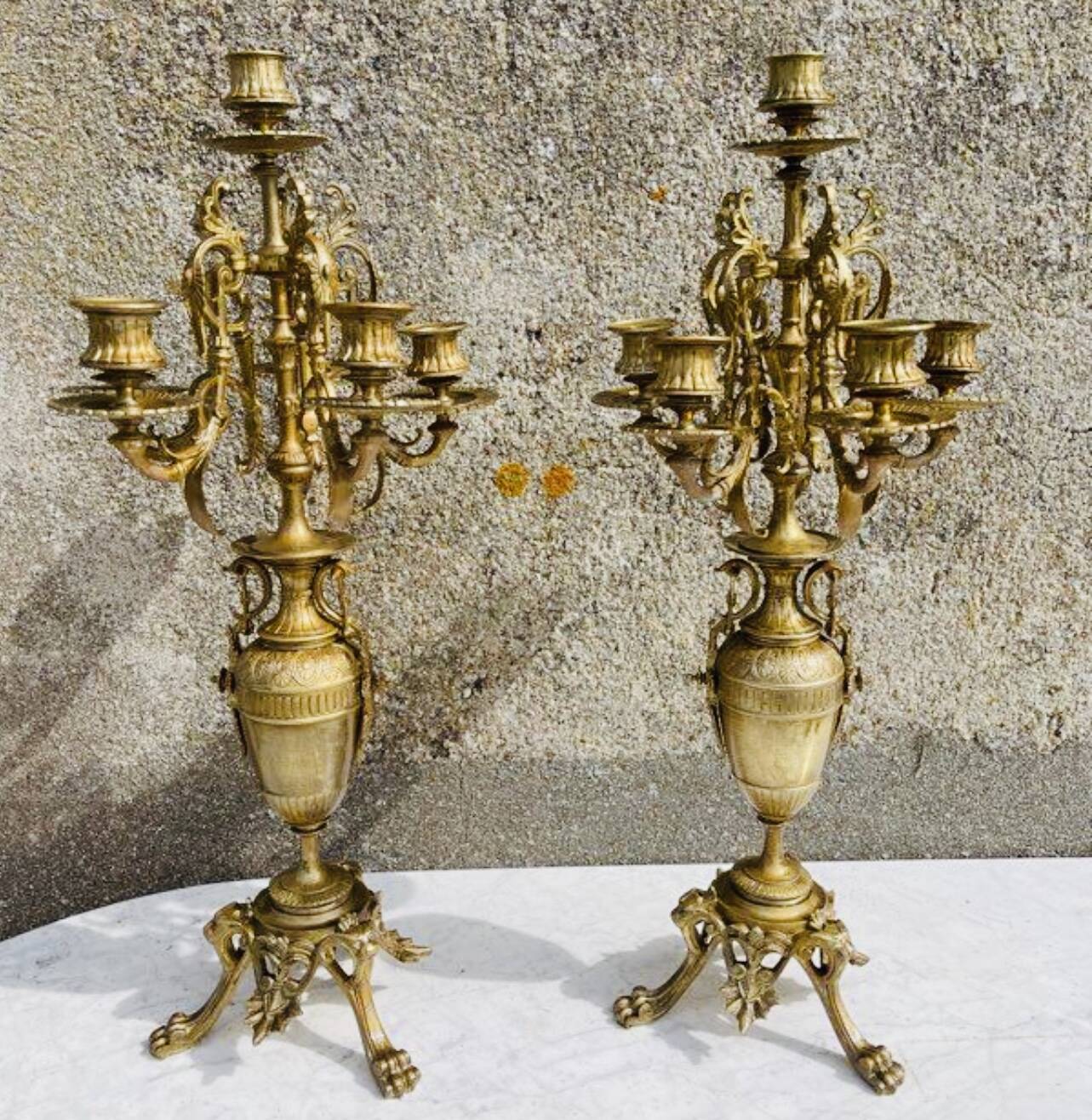 Candélabres en bronzes