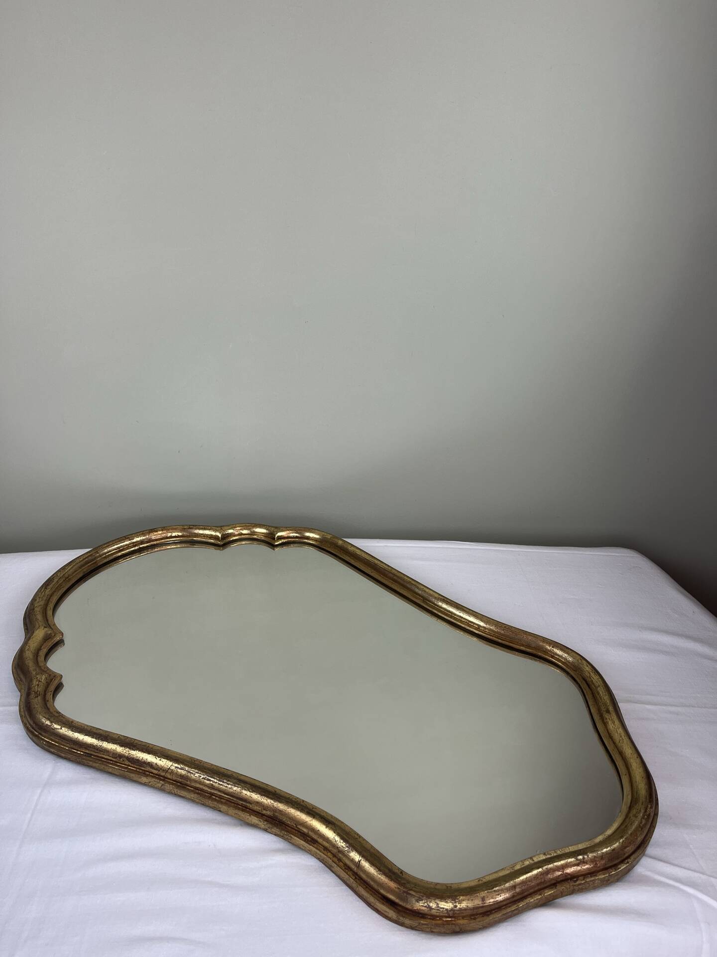 Antique gilded mirror in Louis XV style