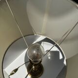 Petite lampe en laiton doré classique abat-jour crème H48