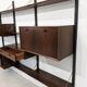 Modular wall cabinet in rosewood
