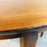 Scandinavian dining table, expandable in teak circa 60