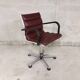 Swivel office chair in chrome-plated metal 70s