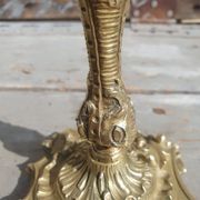 paire bougeoirs bronze