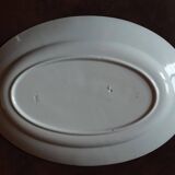 Grand plat ovale  porcelaine