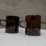 set of 2 stoneware mugs