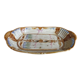 Asparagus dish in earthenware barbotine Onnaing