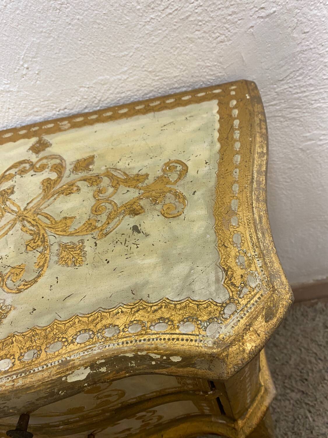 Pair of Italian Florentine bedside tables