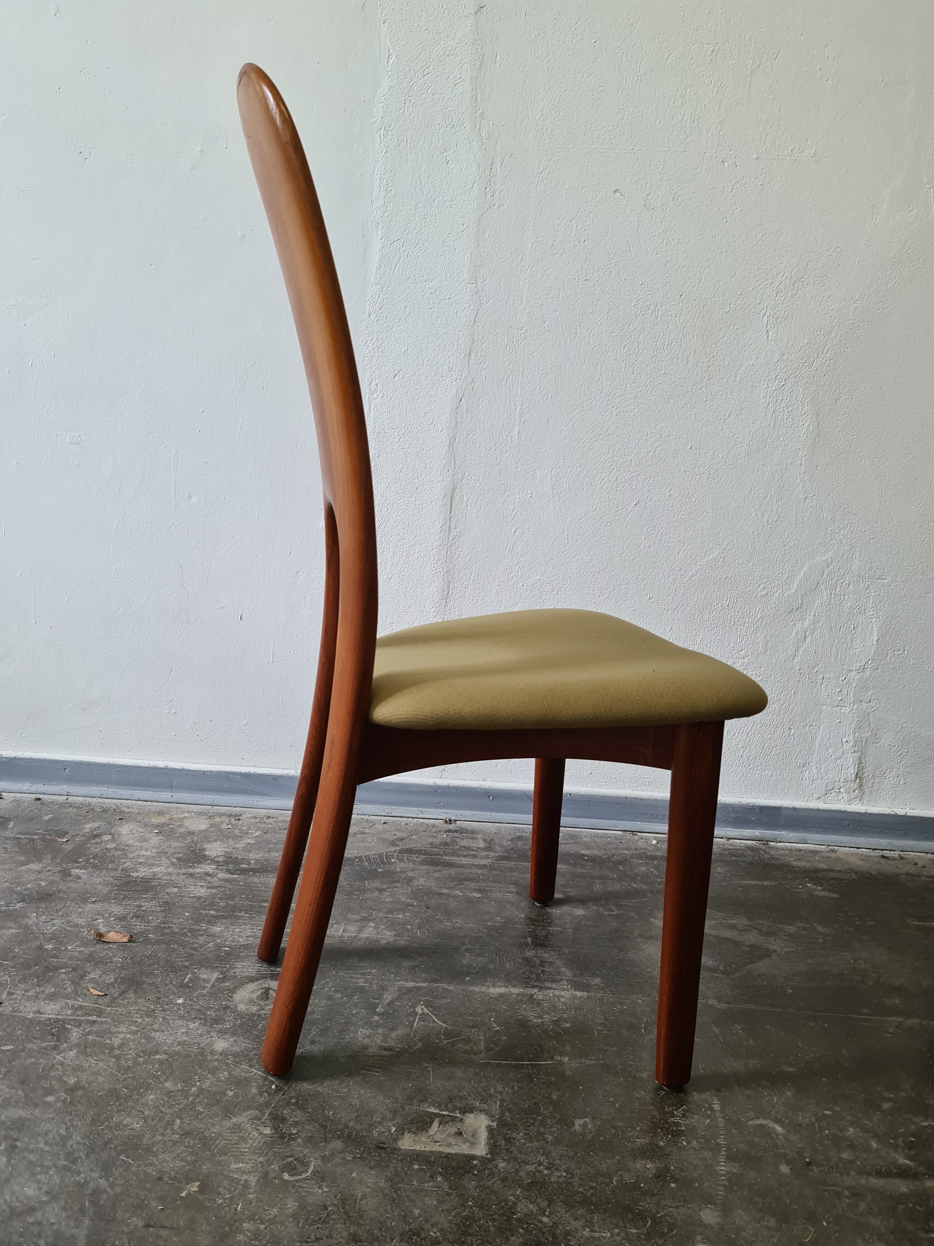 Set de  6 chaises à manger vintage danoises par Niels Koefoed