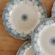 Service de 5 assiettes vintage en Terre de Fer