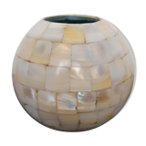 Vase boule en nacre véritable