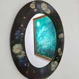Miroir vintage peint main