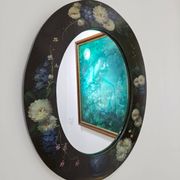 Vintage hand-painted mirror