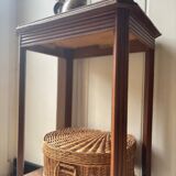 Art Deco bedside table in solid wood