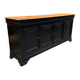Enfilade with 4 doors in solid cherry wood - Louis-Philippe style