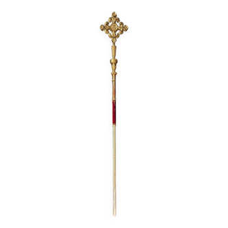 Late 18th century gilded wood processional stick