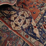 Tapis persan antique fait main de Tabriz- 141x198cm