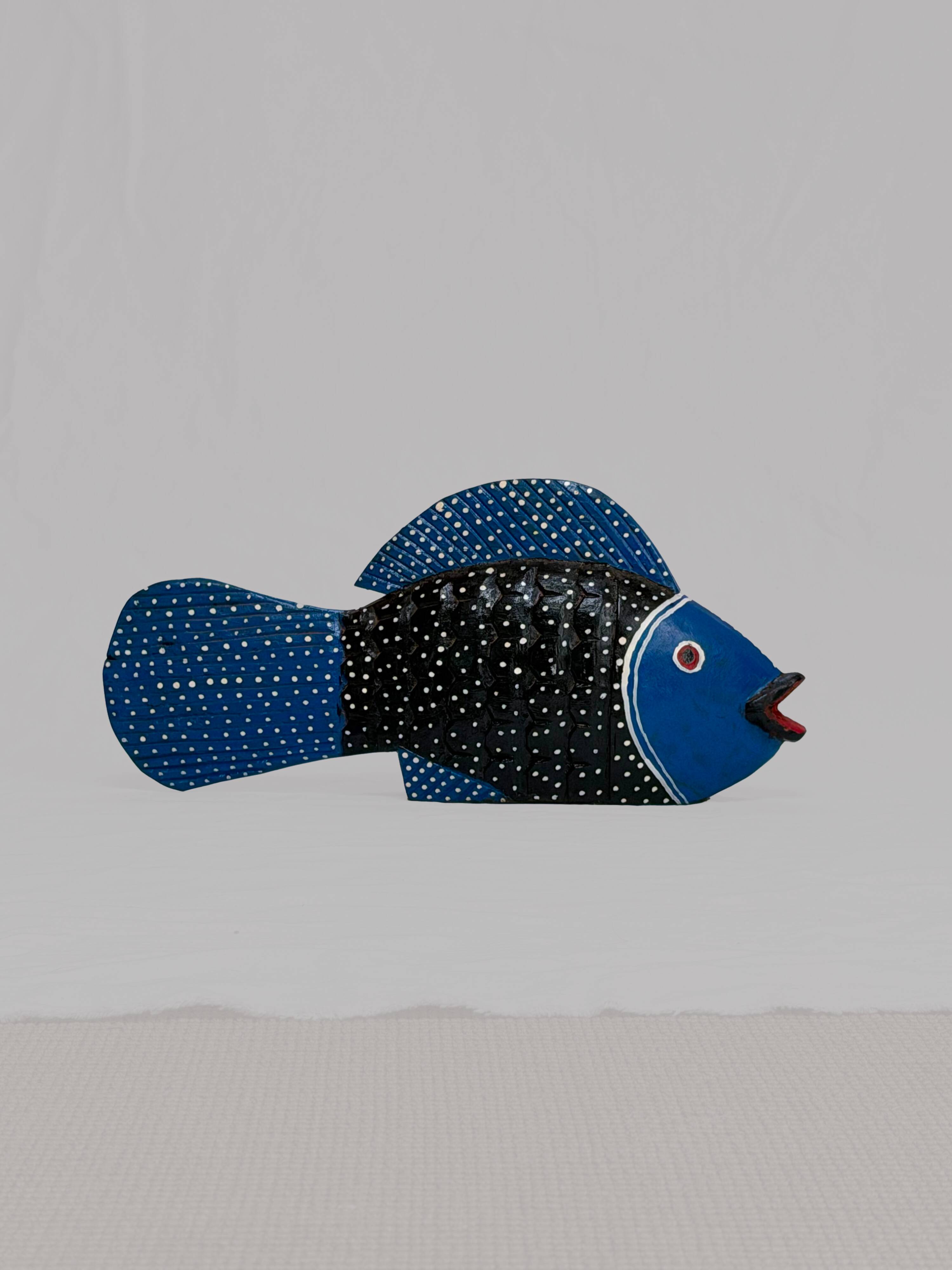 Painted wooden fish Bozo (Mali)