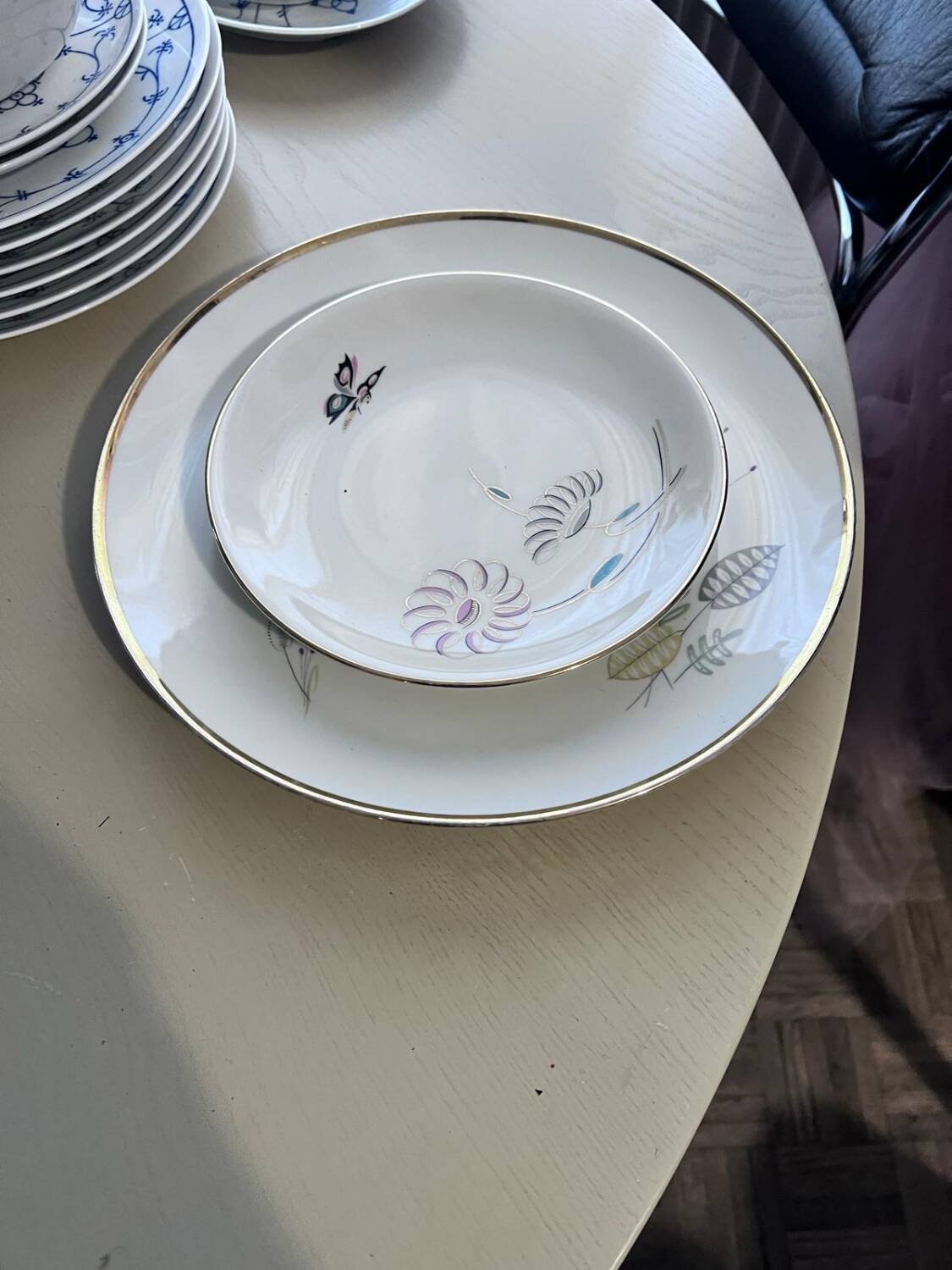 60s porcelain plate sets