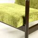 GFM-142 Armchair in Olive green attributed to Edmund Homa, 1970s - brown wood