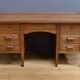 Solid oak pedestal desk, Régy establishments – 1940