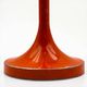 Cendrier sur pied Space Age italien orange métal années 70