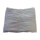 White tablecloth lace and embroidered linen, art deco, old
