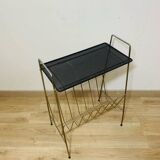 Perforated metal magazine rack