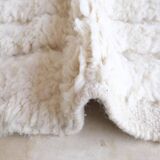 White Moroccan Beni Ourain Rug - 293 x 197 cm