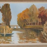Superb oil on canvas dated 1955
