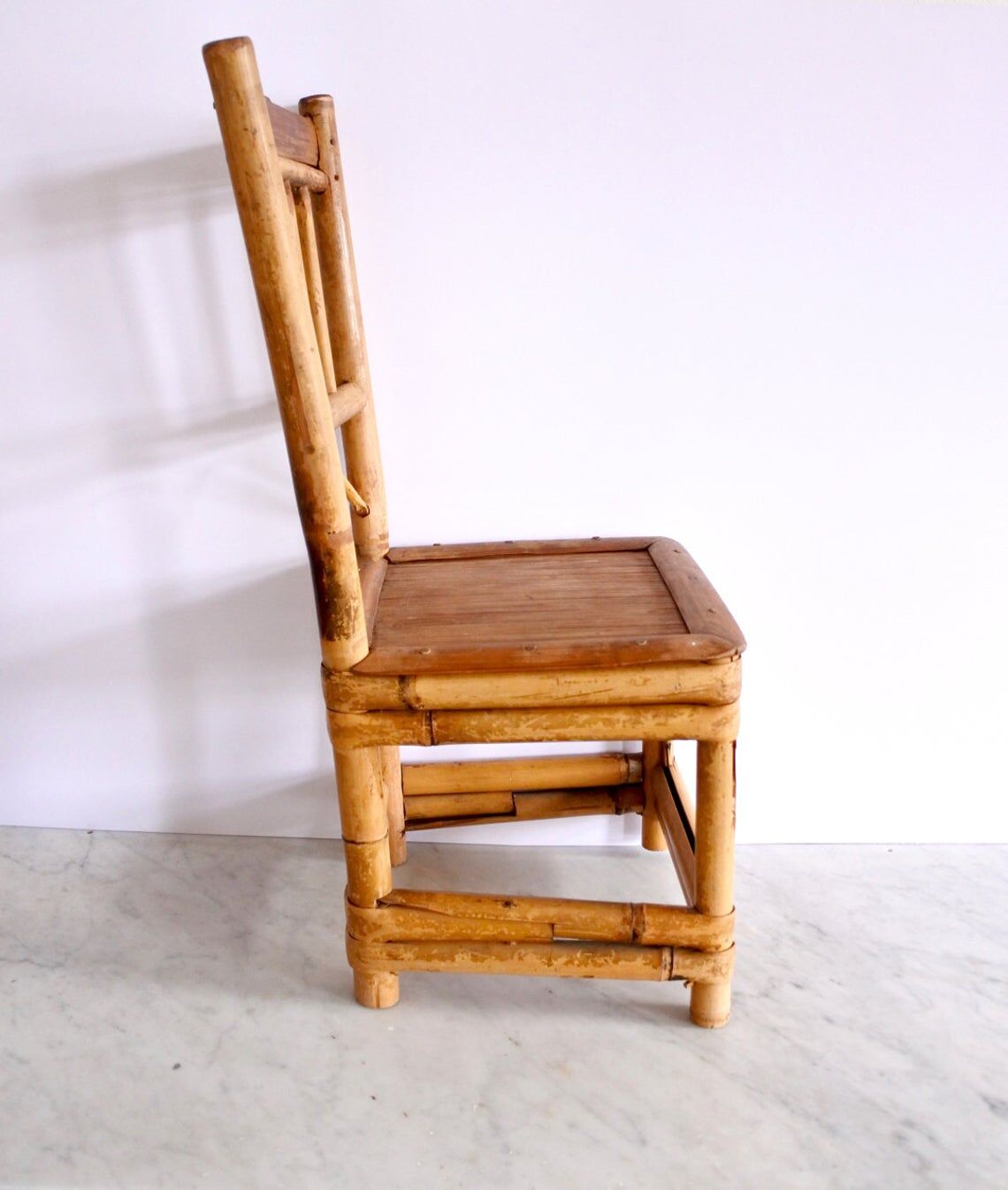 Vintage bamboo chair for children