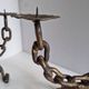 Pair of Brutalist Candelabra Candle Holders from the 60s 70s