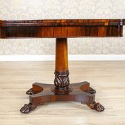 Table de cartes en palissandre pliable, années 1920