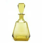 Carafe jaune Art déco Moser