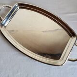 Silver-plated serving dish Quist and its asparagus cradle grid.