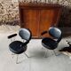 Set of 2 old hairdresser's chairs