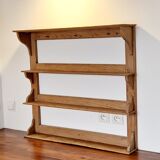 Old wall or standing shelf in solid pine