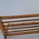 Uluv czechoslovakian mid-century wooden wall coat rack with shelf, 1970