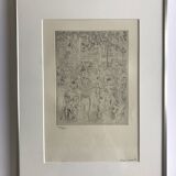 Chas-laborde boulevard des capucines (paris), 1927. original engraving