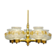 Scandinavian chandelier polished brass